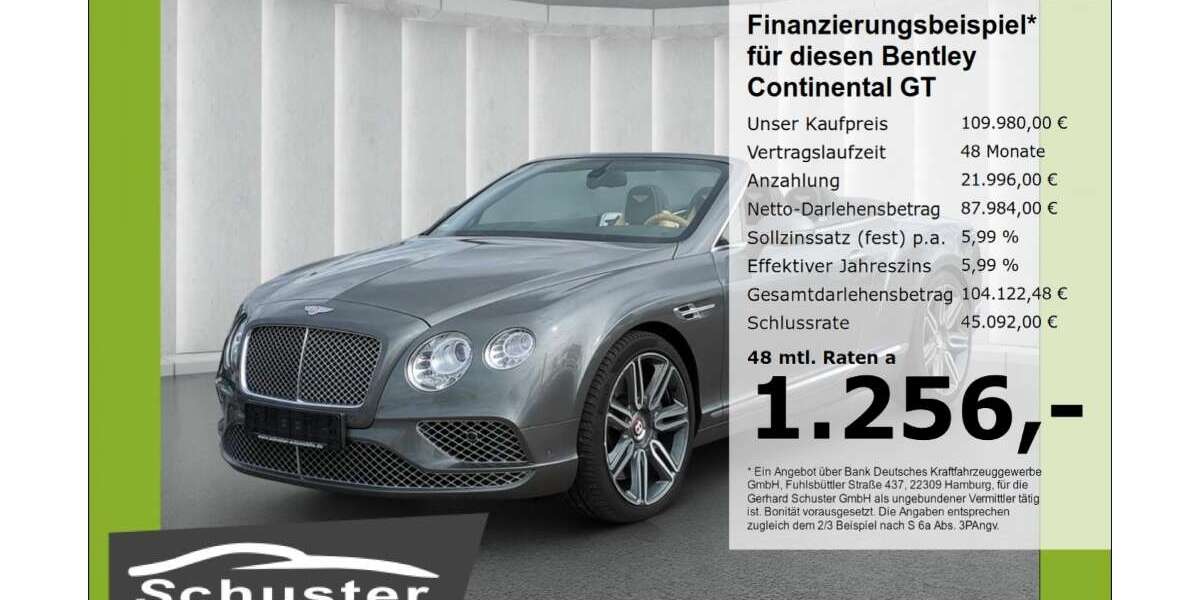 Bentley Continental 17.872 km 109.980 &euro; Ruhstorf 94099