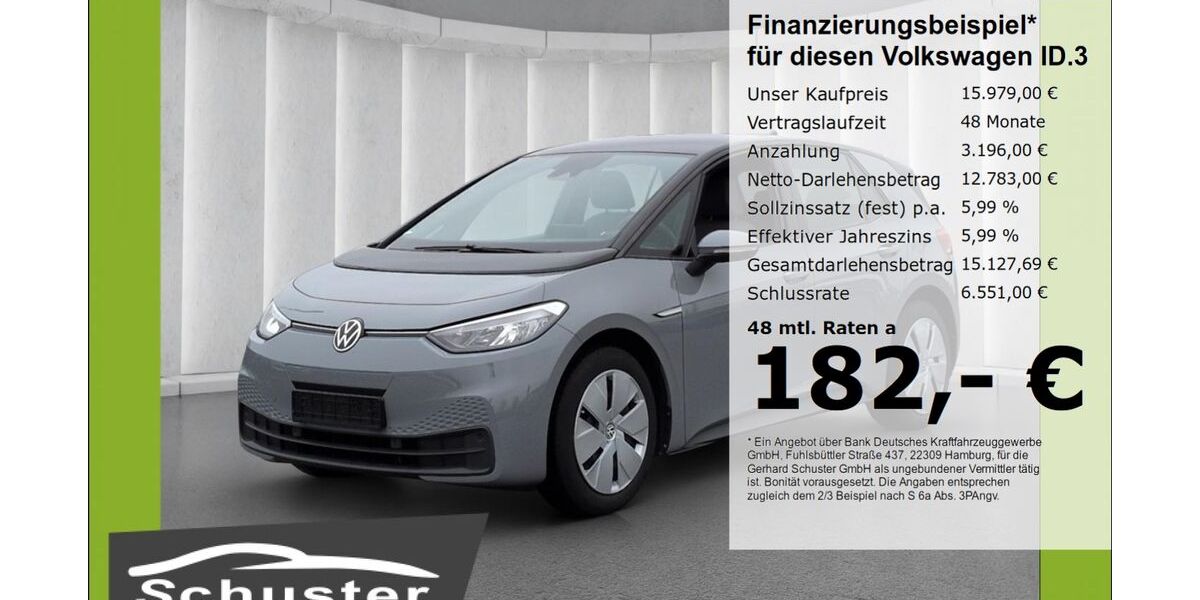 VW ID.3 63.320 km 15.979 &euro; Ruhstorf 94099