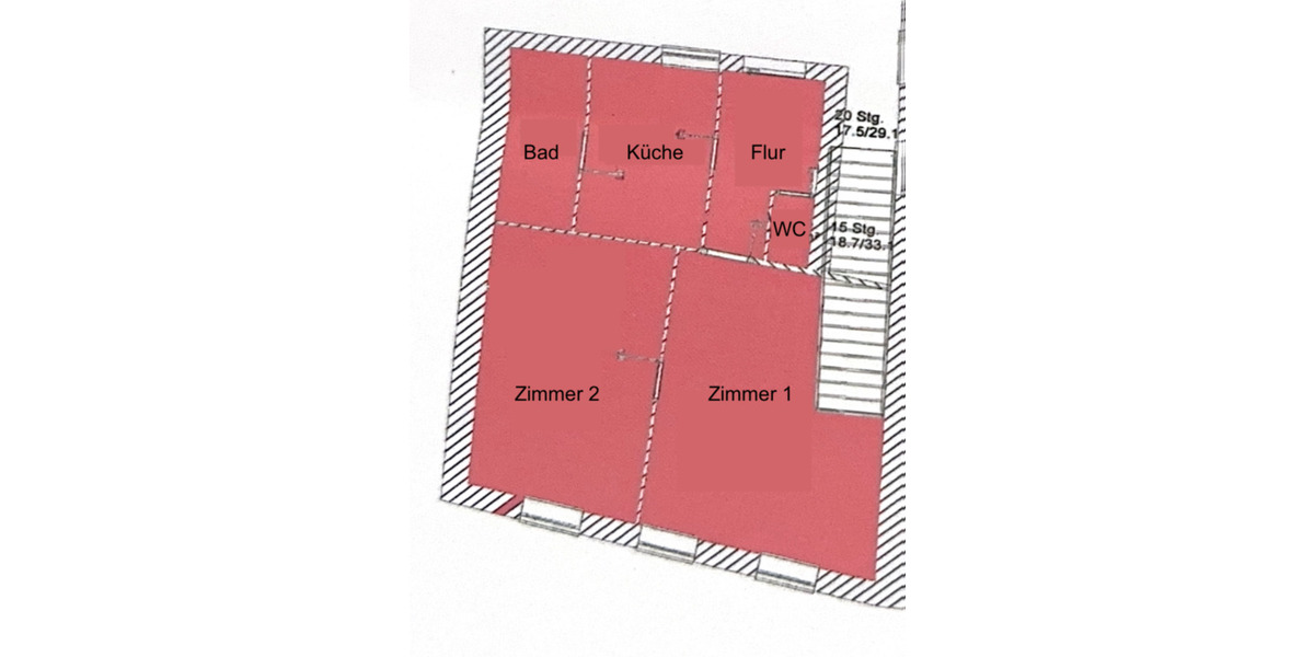 Etagenwohnung Passau Mühltal - 2 Zimmer, 70 m&sup2;, 770&euro; | Angebot:25894971