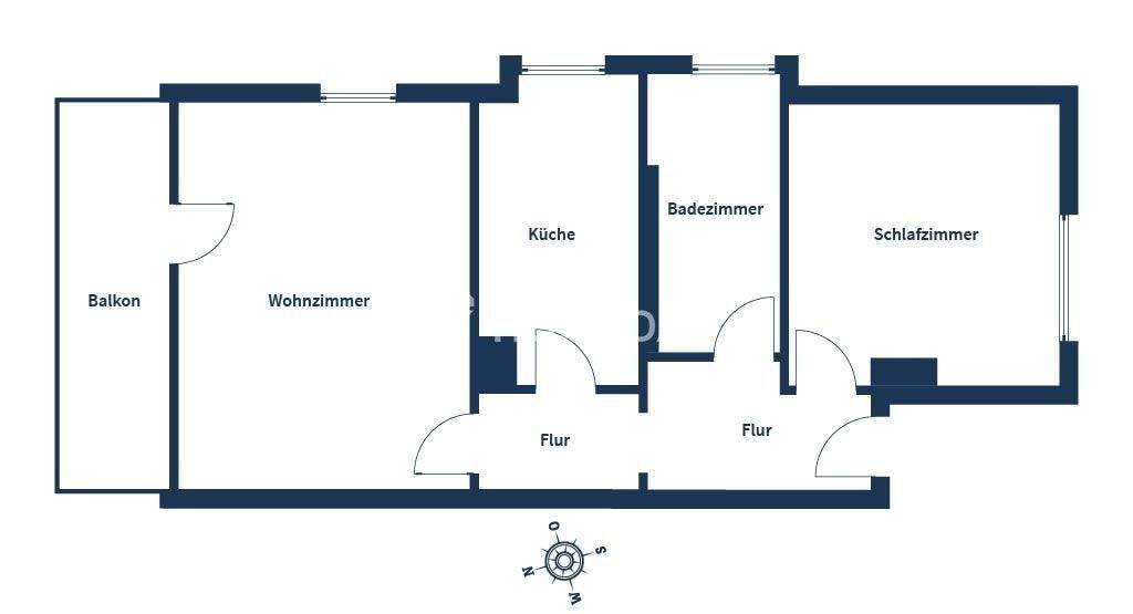Etagenwohnung Passau Haidenhof-Nord - 2 Zimmer, 54 m&sup2;, 183.000&euro; | Angebot:25677753