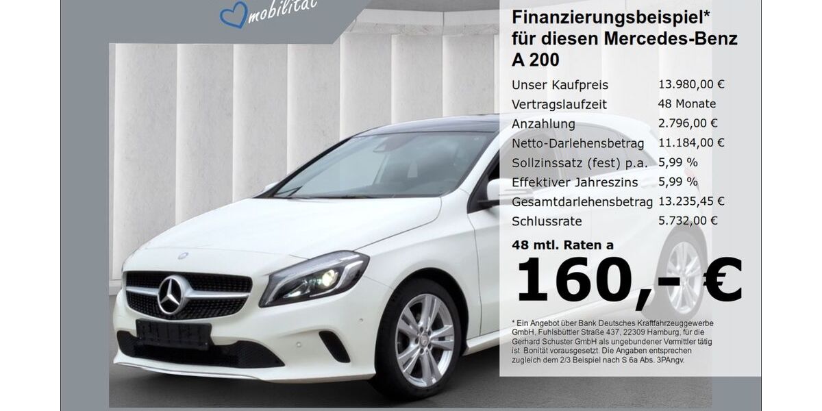 Mercedes-Benz A 200 102.526 km 13.980 &euro; Ruhstorf 94099
