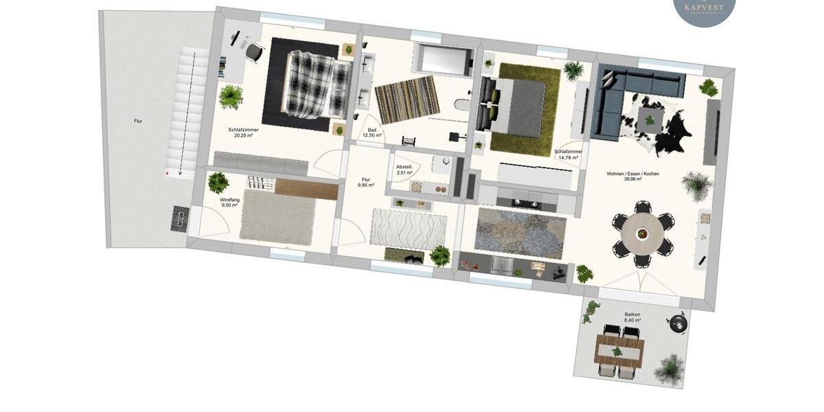 Etagenwohnung Neuburg am Inn - 3 Zimmer, 114 m&sup2;, 1.081&euro; | Angebot:23996188