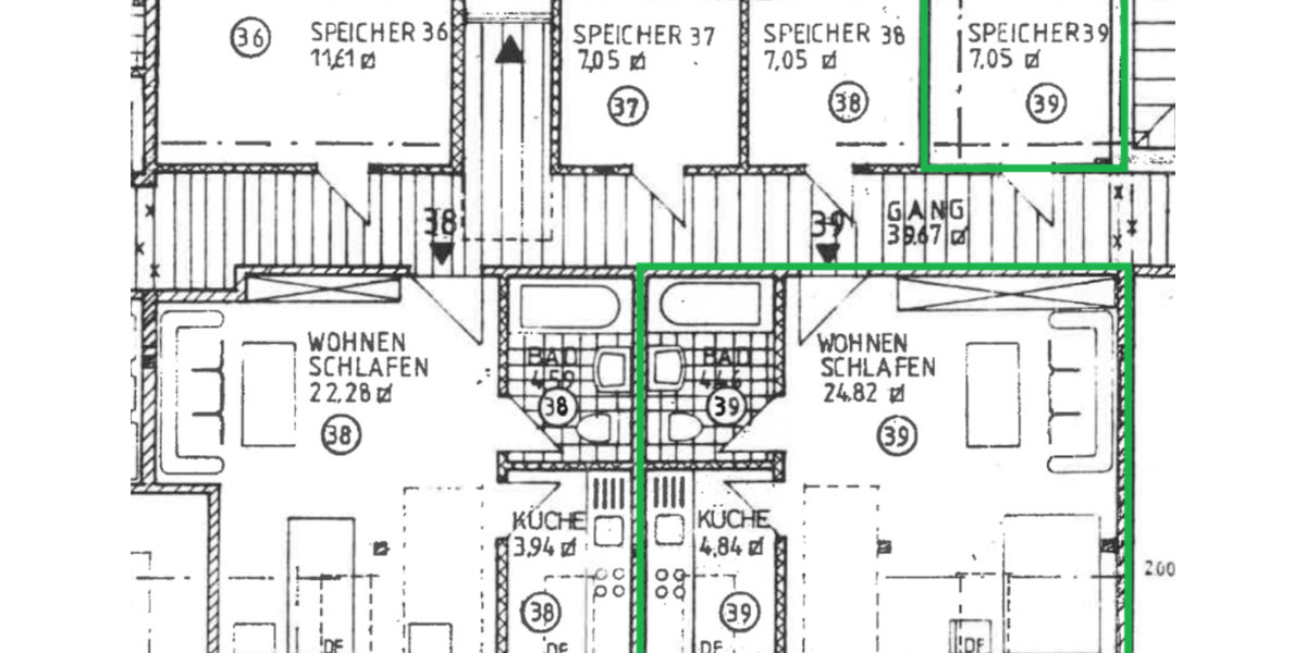 Dachgeschoßwohnung Bad Griesbach im Rottal - 1 Zimmer, 31 m&sup2;, 320&euro; | Angebot:24967281