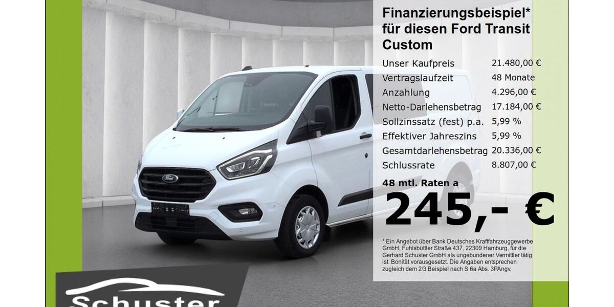 Ford Transit Custom 152.178 km 21.480 &euro; Ruhstorf 94099