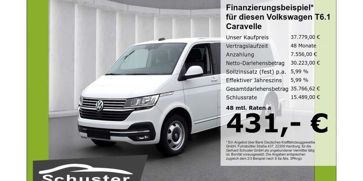 VW T6 Caravelle 104.808 km 37.779 &euro; Ruhstorf 94099