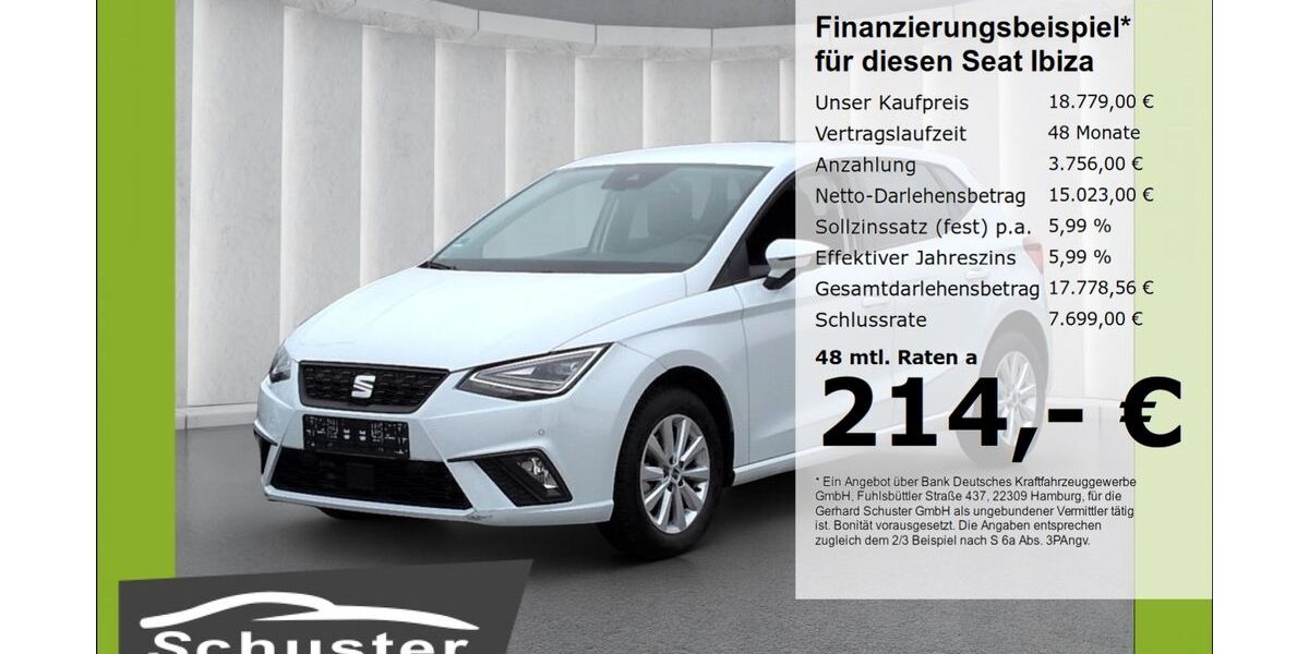 Seat Ibiza 24.181 km 18.779 &euro; Ruhstorf 94099