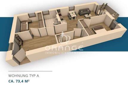 Wohnung Pocking Hartkirchen - 2 Zimmer, 71 m&sup2;, 297.407&euro; | Angebot:25670736