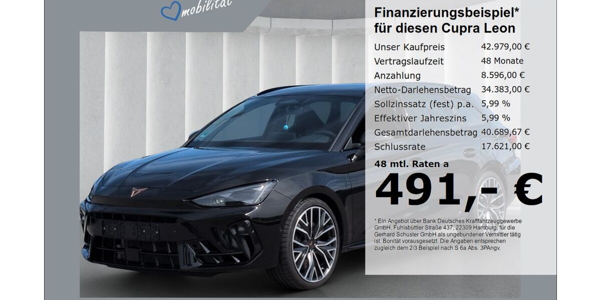 Cupra Leon 17.722 km 42.979 &euro; Ruhstorf 94099
