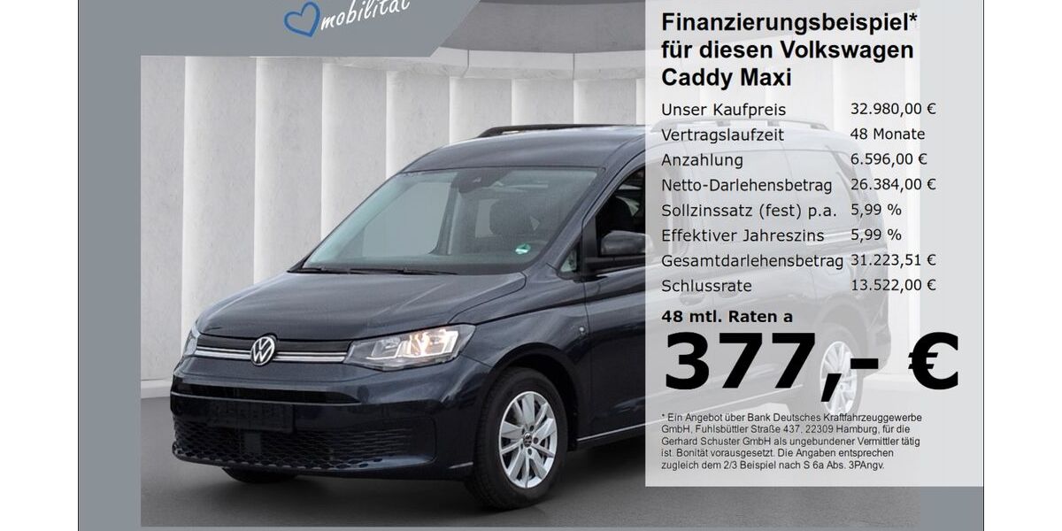 VW Caddy Maxi 29.587 km 32.980 &euro; Ruhstorf 94099