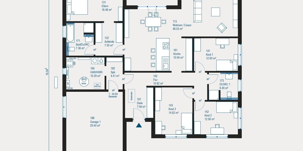 Moderner Bungalow in Thyrnau - Individuell geplantes Traumhaus mit KfW55 Standard - Bungalow Thyrnau | Angebot:27566214