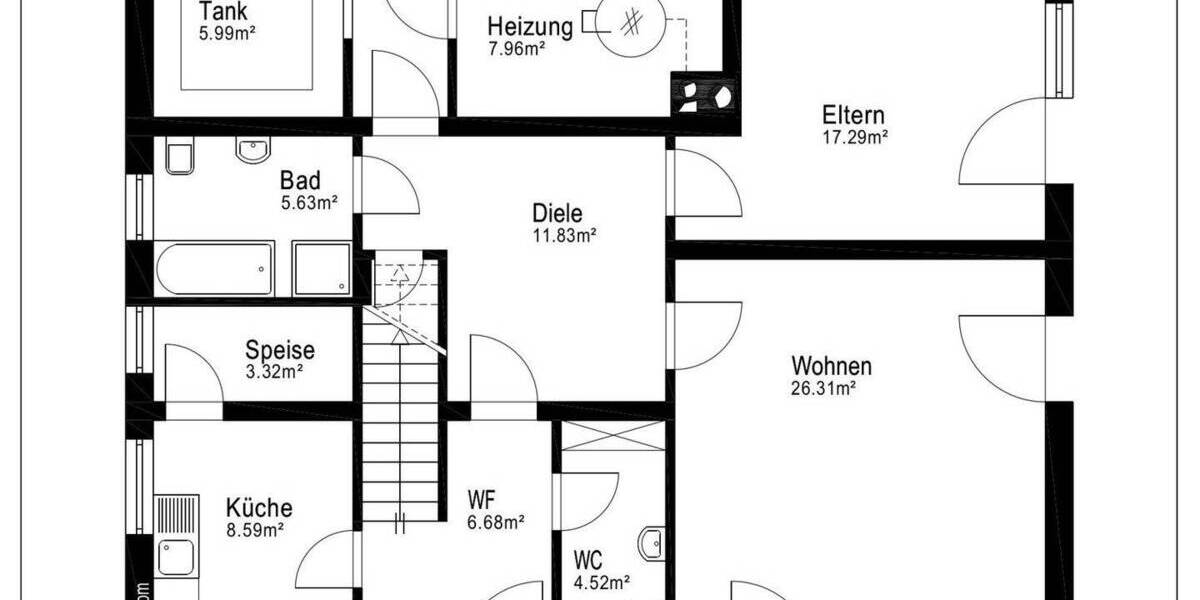 Einfamilienhaus Bad Griesbach Griesbach - 5 Zimmer, 172 m&sup2;, 349.000&euro; | Angebot:25696555