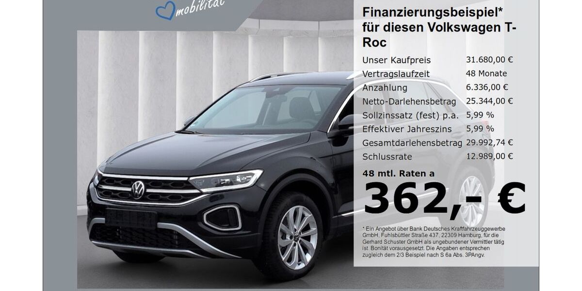 VW T-Roc 4.898 km 31.680 &euro; Ruhstorf 94099