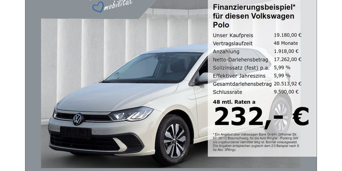 VW Polo 33.789 km 19.180 &euro; Pocking 94060
