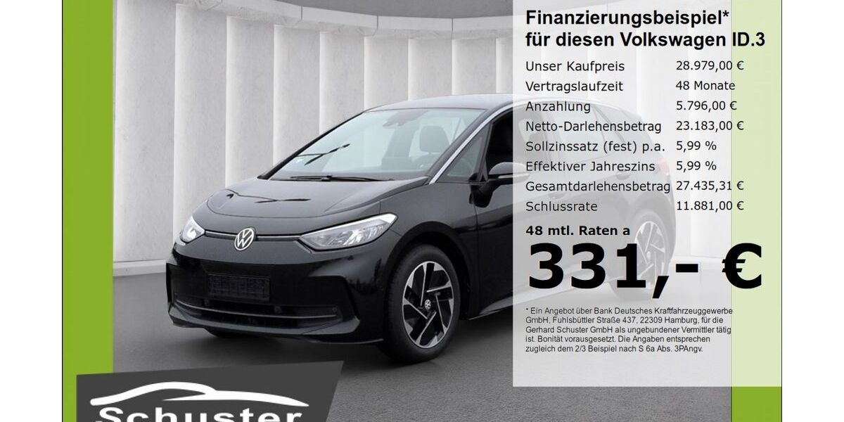 VW ID.3 21.913 km 28.480 &euro; Ruhstorf 94099