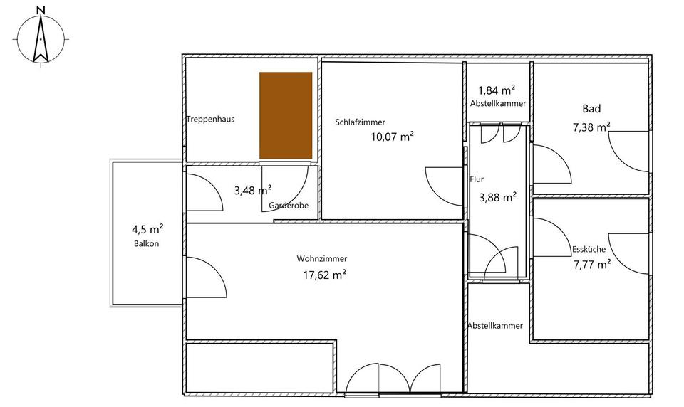 Dachgeschoßwohnung Passau Maierhof - 2 Zimmer, 50 m&sup2;, 149.000&euro; | Angebot:26004126