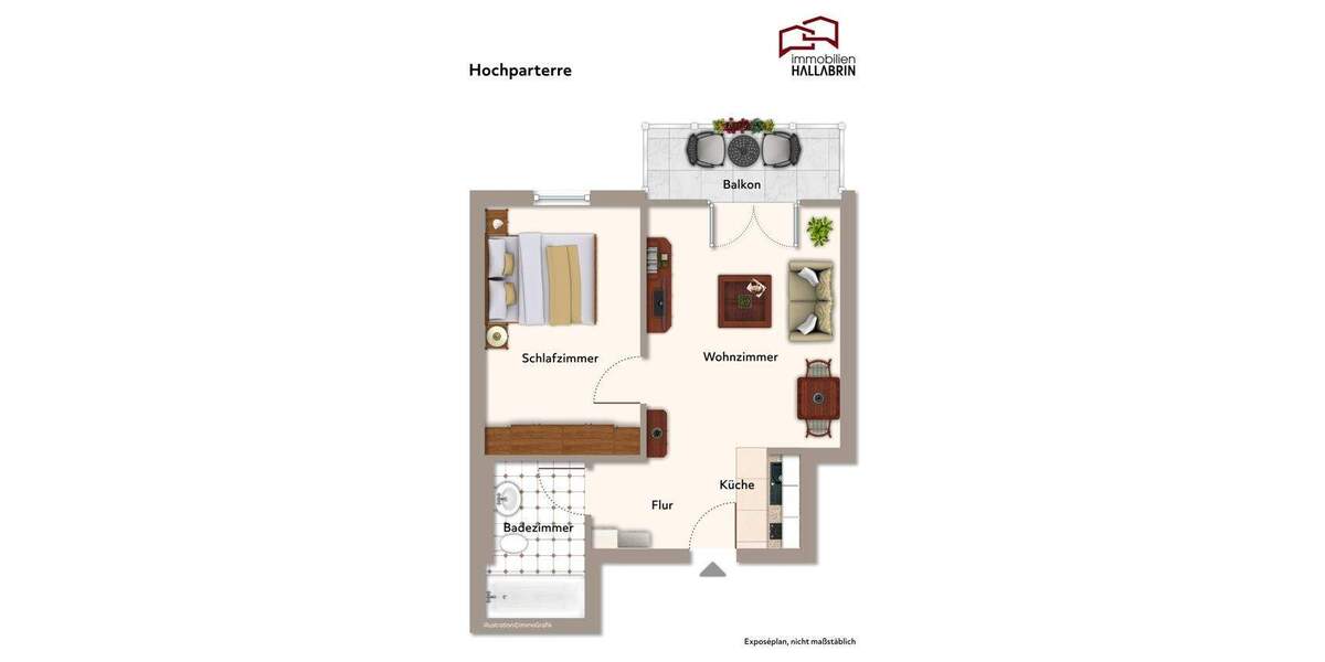 Etagenwohnung Bad Füssing / Oberreuthen Würding - 2 Zimmer, 40 m&sup2;, 129.000&euro; | Angebot:25703946