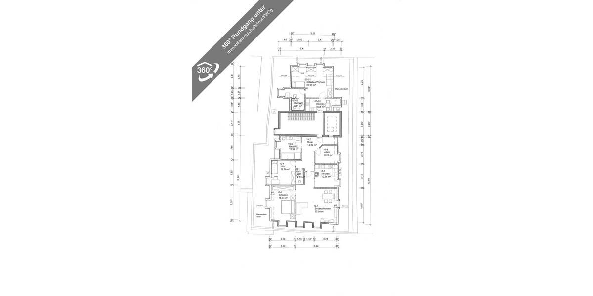 Etagenwohnung Passau Altstadt - 4 Zimmer, 151 m&sup2;, 399.000&euro; | Angebot:26018282