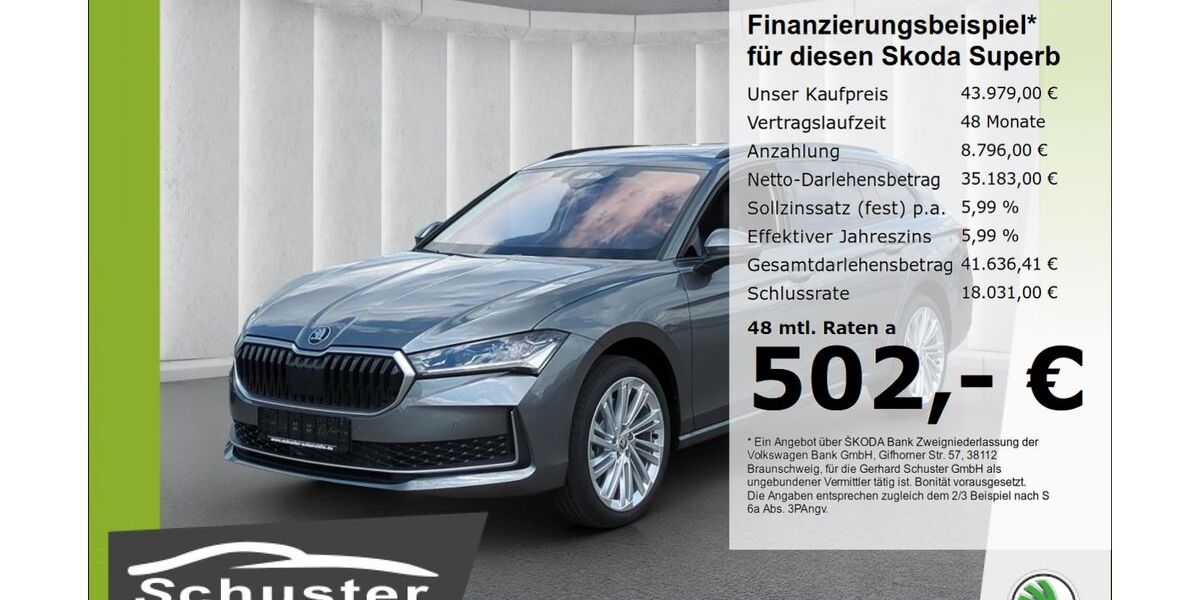 Skoda Superb 29.840 km 42.979 &euro; Ruhstorf 94099