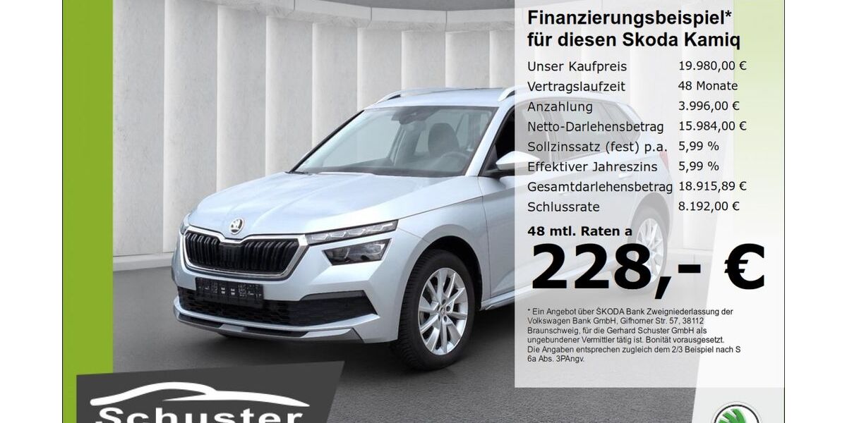 Skoda Kamiq 16.062 km 19.980 &euro; Ruhstorf 94099