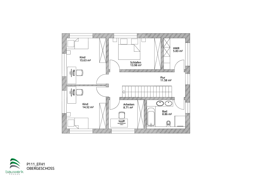 Einfamilienhaus Windorf - 5 Zimmer, 171 m&sup2;, 669.900&euro; | Angebot:25797540