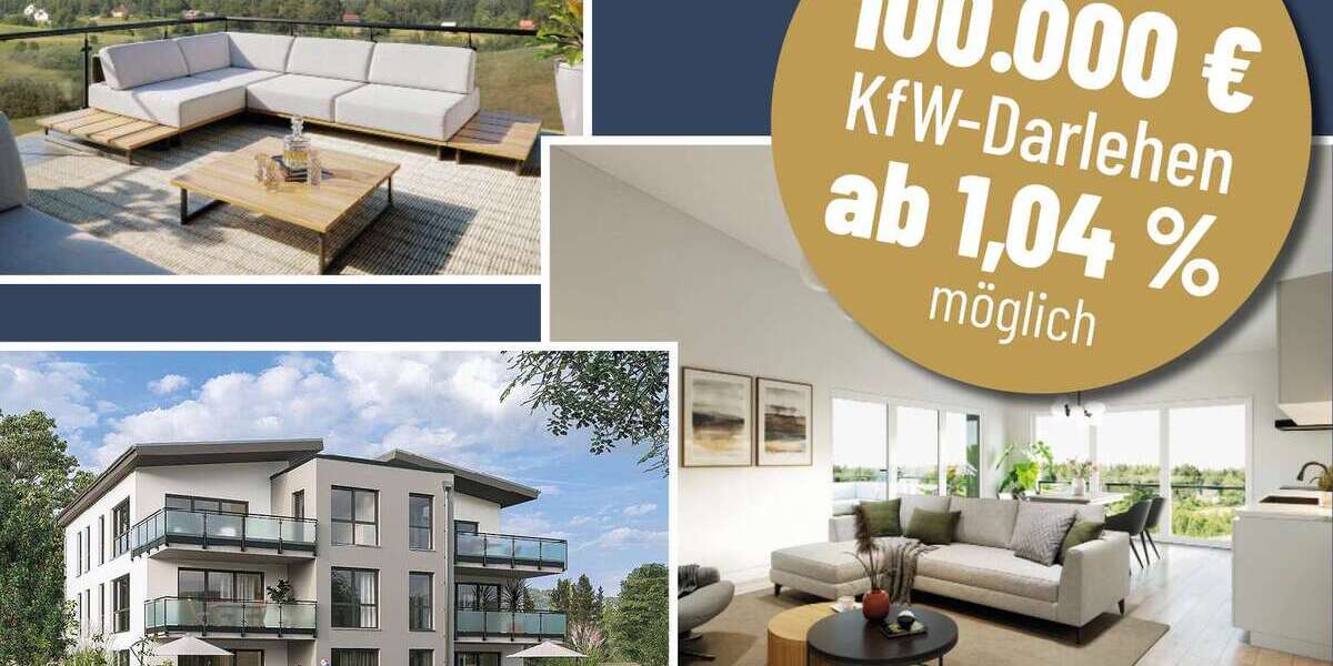 Etagenwohnung Vilshofen an der Donau Zeitlarn - 4 Zimmer, 108 m&sup2;, 409.000&euro; | Angebot:25832095