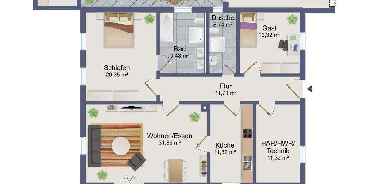 Einfamilienhaus Eging Eging a.See - 3 Zimmer, 102 m&sup2;, 365.000&euro; | Angebot:25708707