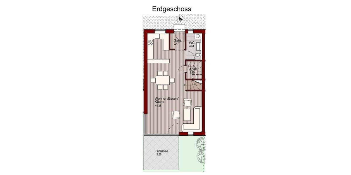 Reihenendhaus Vilshofen - 4 Zimmer, 107 m&sup2;, 449.000&euro; | Angebot:25665084
