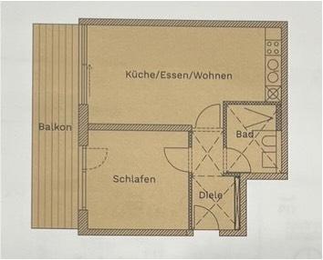 Etagenwohnung Passau Mühltal - 2 Zimmer, 62 m&sup2;, 950&euro; | Angebot:25637770