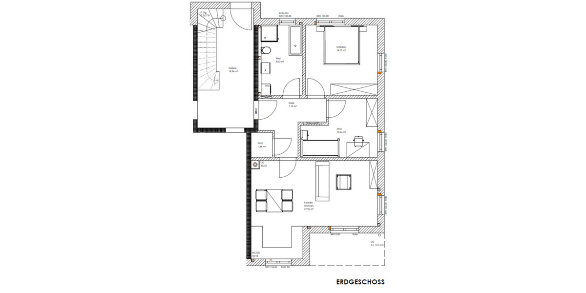 Etagenwohnung Außernzell - 3 Zimmer, 75 m&sup2;, 850&euro; | Angebot:24582490