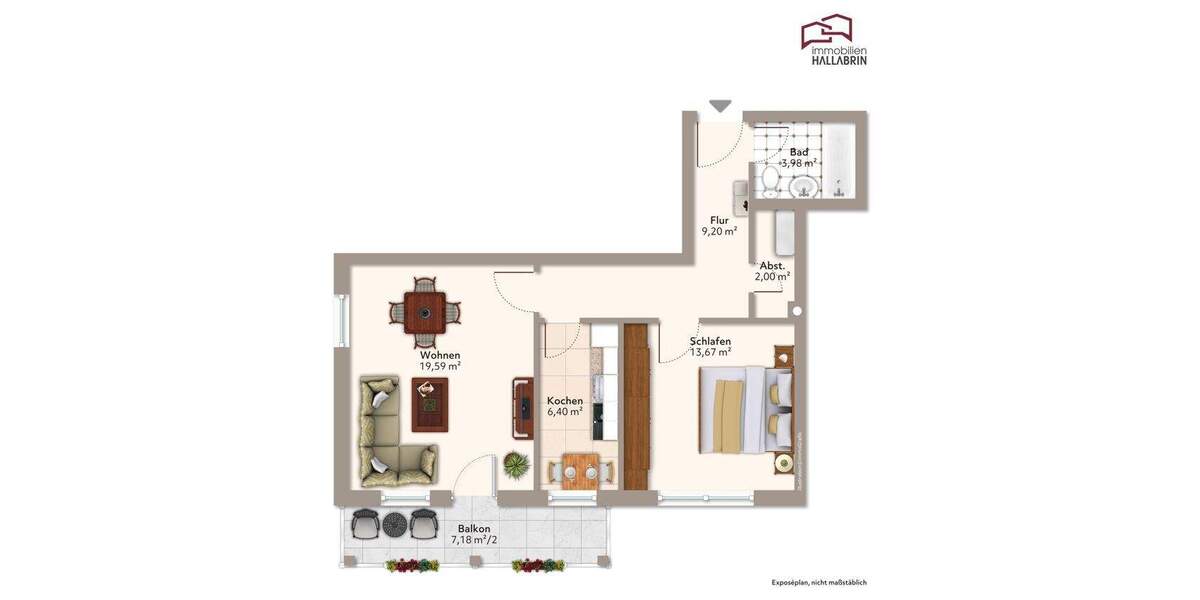 Etagenwohnung Bad Griesbach im Rottal Griesbach - 2 Zimmer, 57 m&sup2;, 139.000&euro; | Angebot:25777763