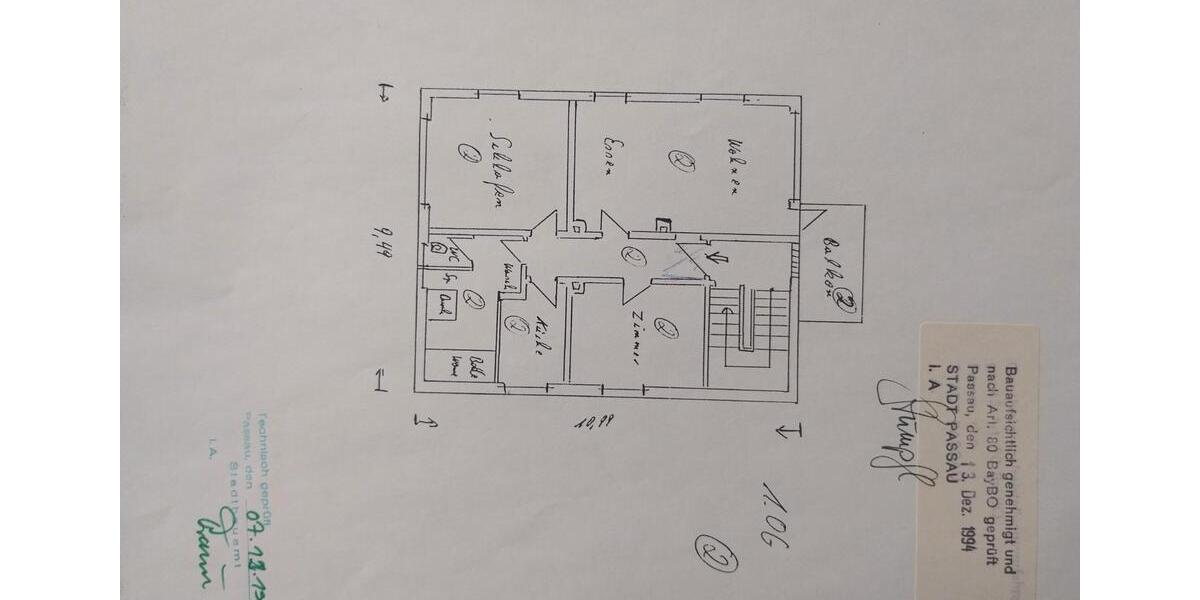 Etagenwohnung Passau Auerbach - 3 Zimmer, 77 m&sup2;, 148.000&euro; | Angebot:26781478