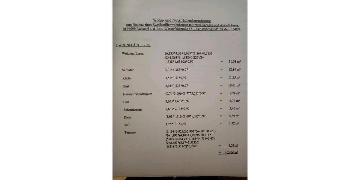 Erdgeschoßwohnung Ruhstorf an der Rott - 3.5 Zimmer, 102 m&sup2;, 980&euro; | Angebot:25935690