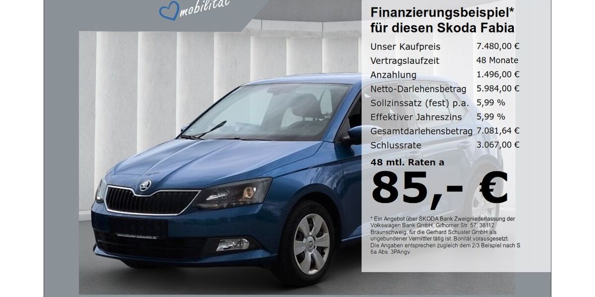 Skoda Fabia 95.601 km 7.480 &euro; Ruhstorf 94099