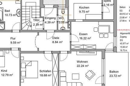 Wohnung Tiefenbach - 4 Zimmer, 127 m&sup2;, 1.200&euro; | Angebot:25819024