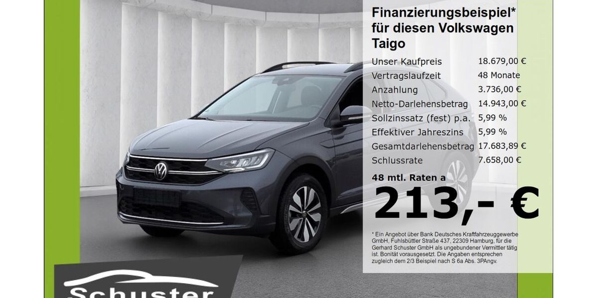 VW Taigo 24.316 km 18.679 &euro; Ruhstorf 94099