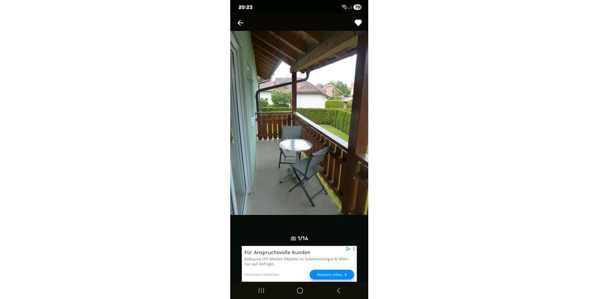 Etagenwohnung Kirchham - 1 Zimmer, 41 m&sup2;, 450&euro; | Angebot:26048617