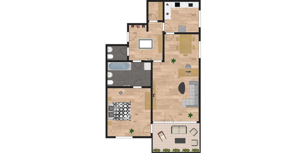 Etagenwohnung Passau Mühltal - 2 Zimmer, 76 m&sup2;, 750&euro; | Angebot:25589567