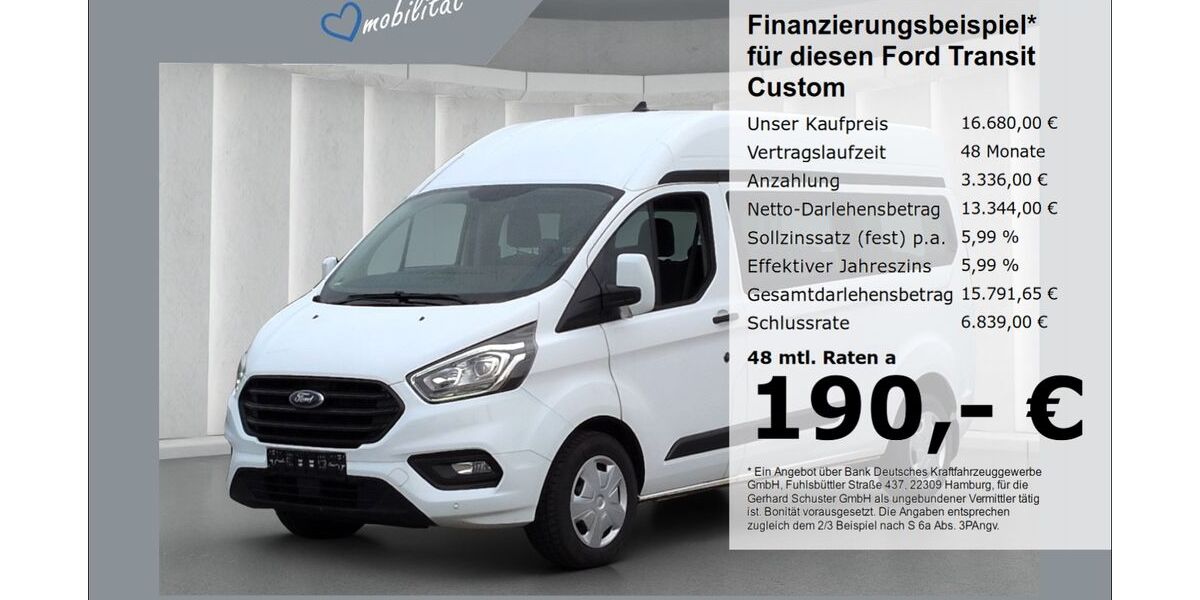 Ford Transit Custom 215.181 km 16.279 &euro; Ruhstorf 94099