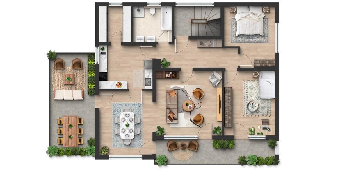 Terrassenwohnung Hutthurm - 2 Zimmer, 125 m&sup2;, 1.045&euro; | Angebot:25920581
