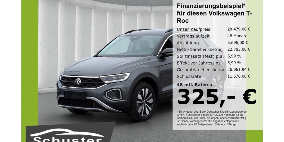 VW T-Roc 25.966 km 28.479 &euro; Ruhstorf 94099