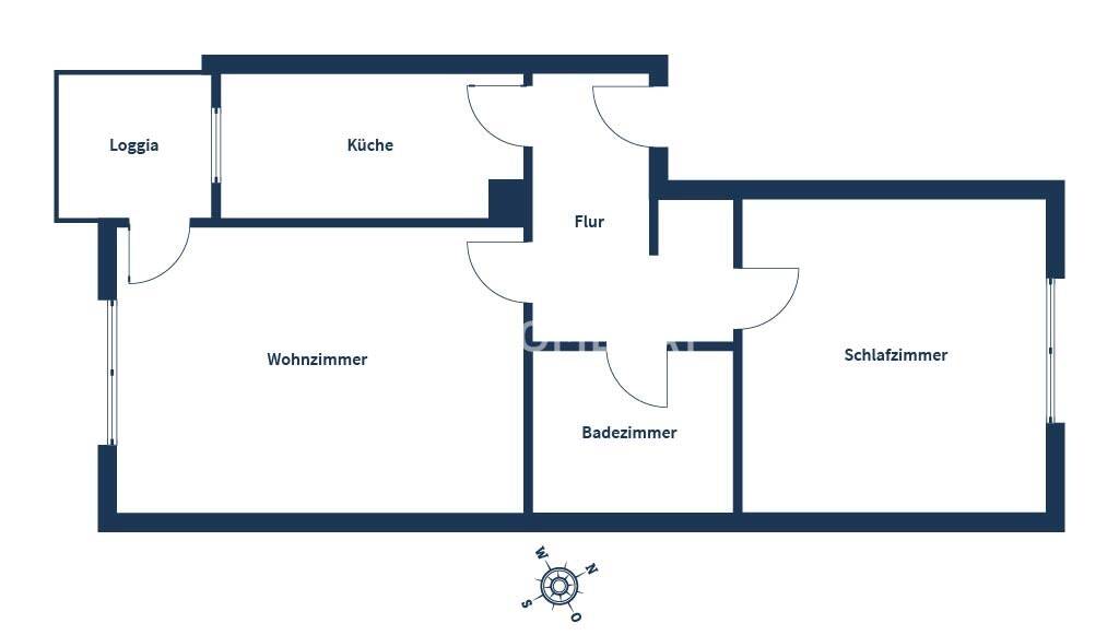 Etagenwohnung Passau Grubweg - 2 Zimmer, 57 m&sup2;, 145.000&euro; | Angebot:26569194