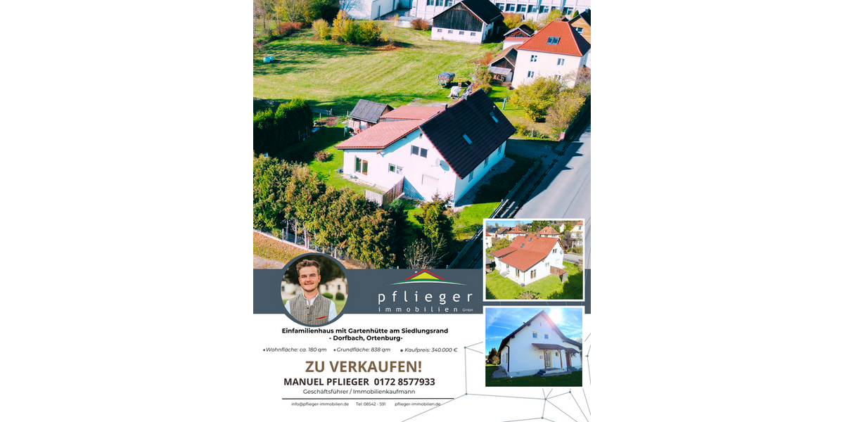 Einfamilienhaus Ortenburg - 5 Zimmer, 180 m&sup2;, 340.000&euro; | Angebot:23806254