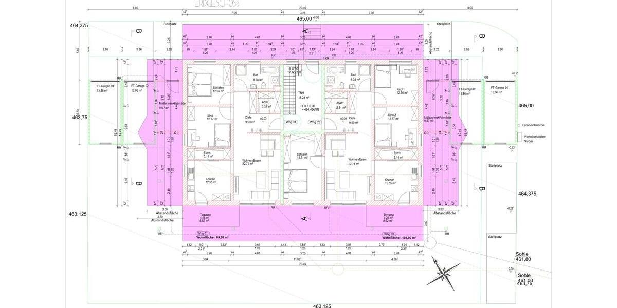 Erdgeschoßwohnung Fürstenzell - 4 Zimmer, 108 m&sup2;, 1.020&euro; | Angebot:24720504