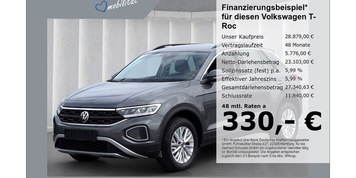 VW T-Roc 22.081 km 28.379 &euro; Ruhstorf 94099