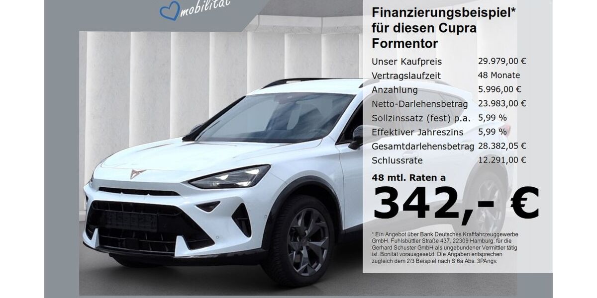 Cupra Formentor 17.805 km 29.579 &euro; Ruhstorf 94099