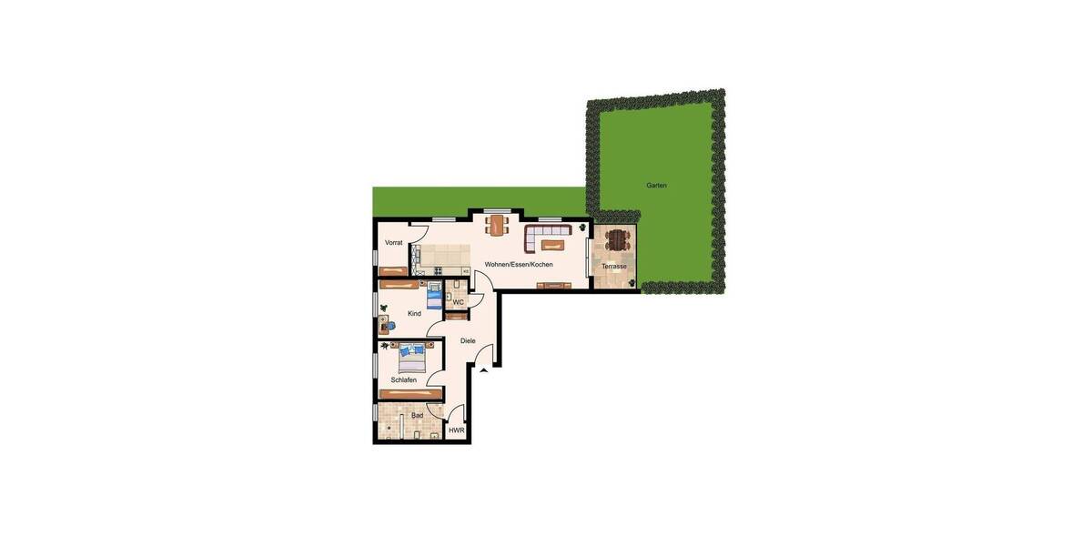 Etagenwohnung Neuhaus a. Inn Neuhaus - 3 Zimmer, 103 m&sup2;, 388.000&euro; | Angebot:25743468