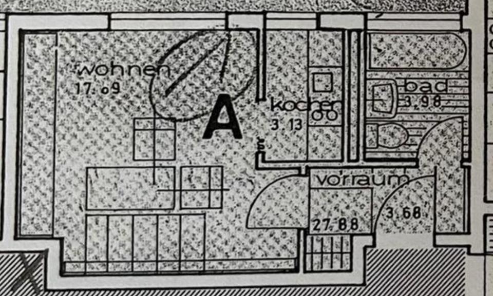 Etagenwohnung Passau Auerbach - 1 Zimmer, 28 m&sup2;, 520&euro; | Angebot:21120028