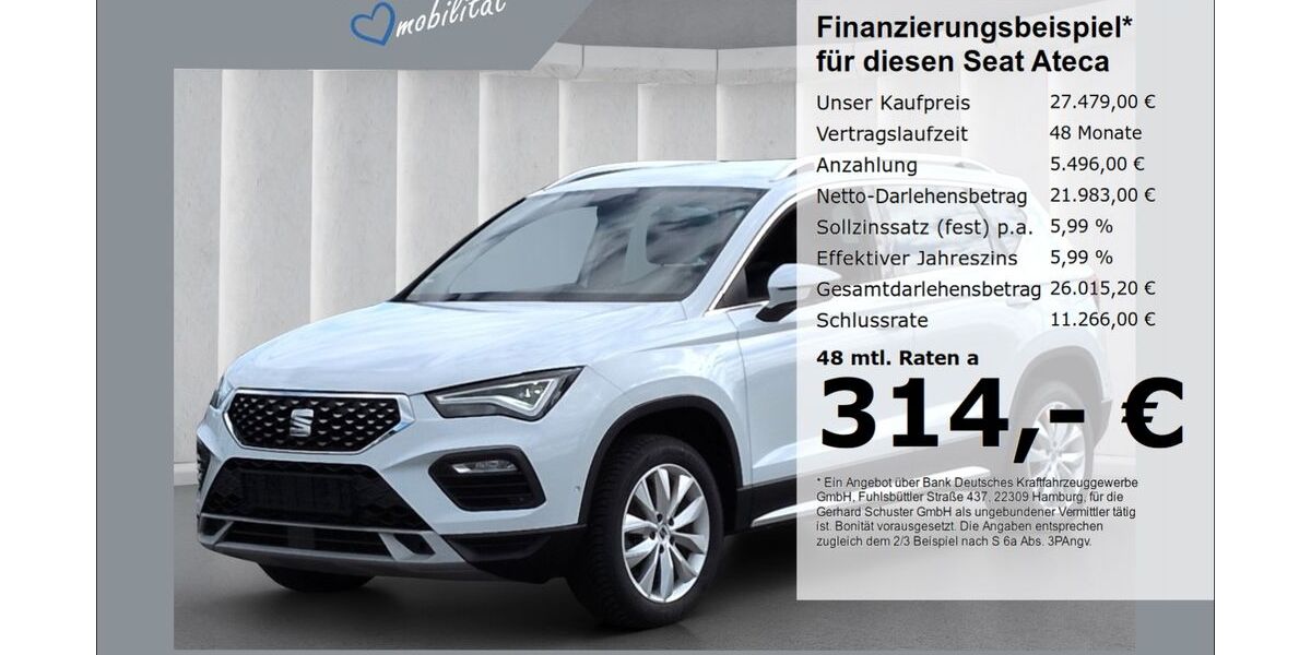 Seat Ateca 23.502 km 27.479 &euro; Ruhstorf 94099