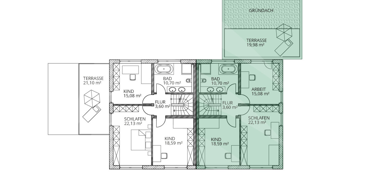 Doppelhaushälfte Passau Hacklberg - 5 Zimmer, 210 m&sup2;, 879.000&euro; | Angebot:25730946