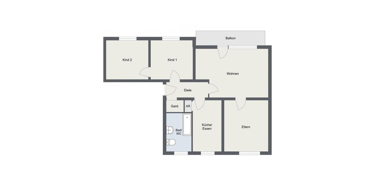 Etagenwohnung Passau Auerbach - 4 Zimmer, 90 m&sup2;, 175.000&euro; | Angebot:27605487